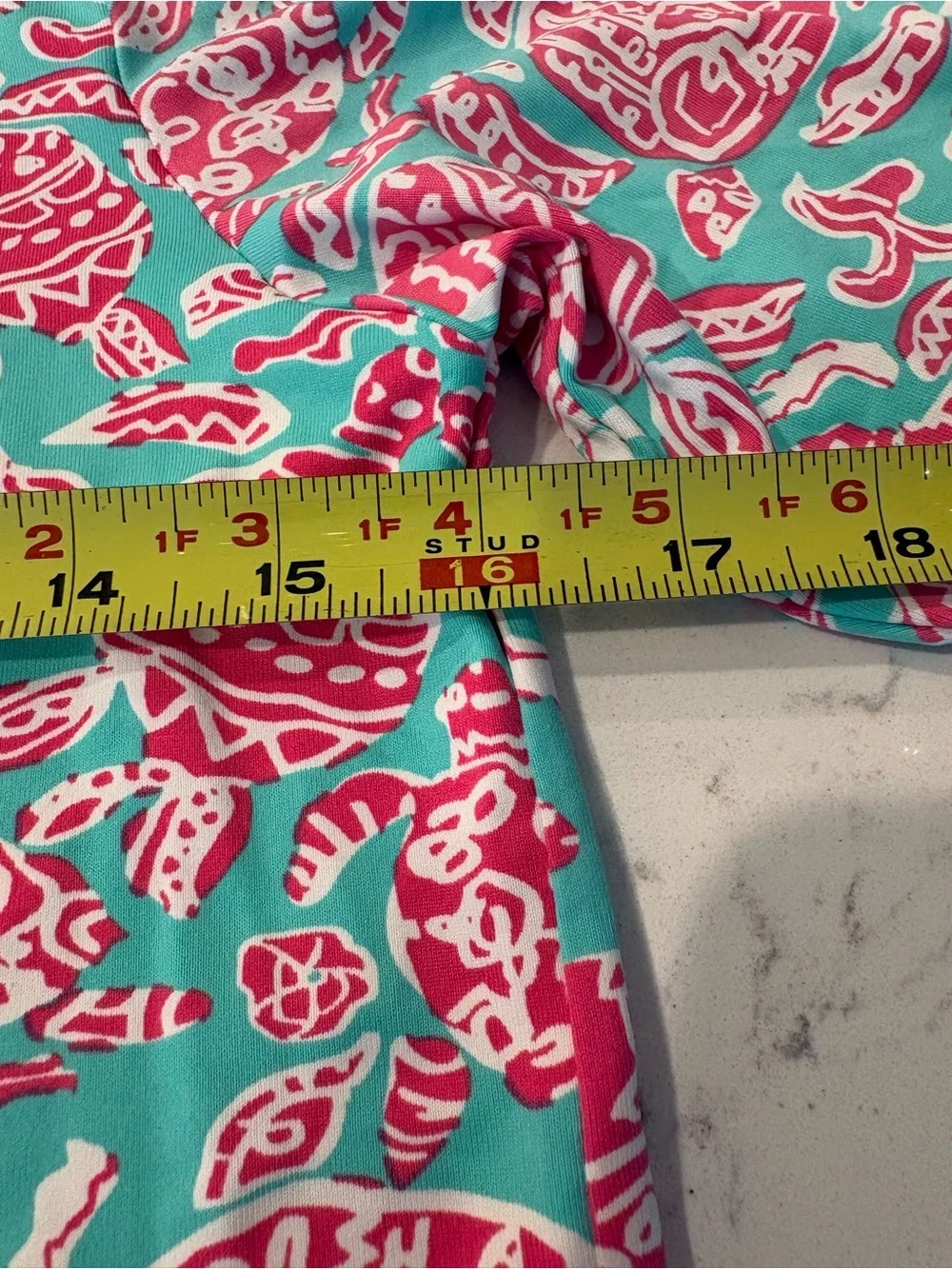 Hang Ten Aqua and Pink Sea Turtle-Print Swim Rash Guard Top UPF 50 size XL